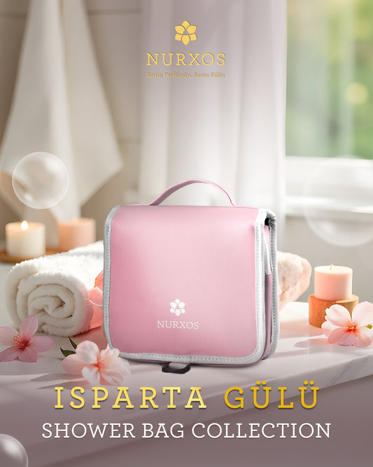 🌹 مجموعة Isparta Gülü Shower Bag