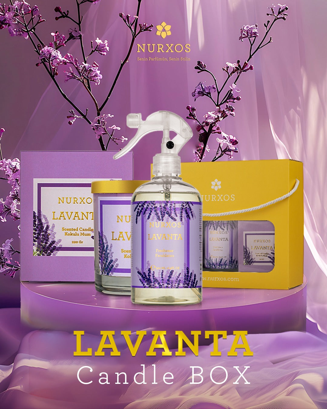 شمعة اللافندر من NURXOS